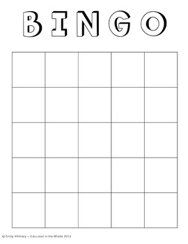 One Step Equation Activity: Bingo by Educated in the Middle | TPT