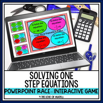 Preview of One Step Equation PowerPoint Race