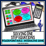One Step Equation PowerPoint Race