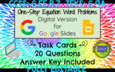 One Step Equation Word Problems Task Cards Digital Activit