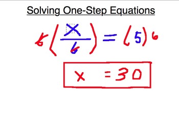 Preview of One Step Equations (100 questions), Worksheet