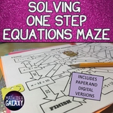 One Step Equations Maze Activity