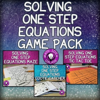 Preview of Solving One Step Equations Bundle