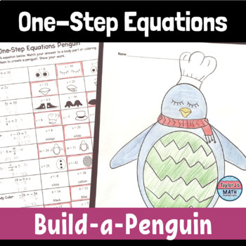 Preview of One Step Equations Activity