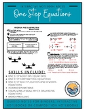 One Step Equations-Add/Subtract/Multiply/Divide (No Negatives)