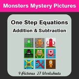 One-Step Equations (Addition & Subtraction) - Color-By-Num