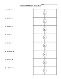 One-Step Equations (Addition, Subtraction, Multiplication)