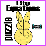 One-Step Equations Bunny Rabbit Easter Peeps Puzzle