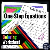 One-Step Equations Color By Number