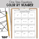 One Step Equations Color by Number