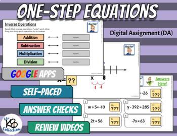 Preview of One-Step Equations  - Digital Assignment