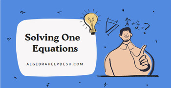 Preview of One-Step Equations | Google Slides | Pre-algebra/algebra |