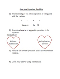 One-Step Equations Guide