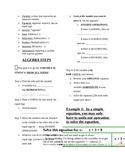 One-Step Equations: Guided CLOZE Notes, Shown Example, and