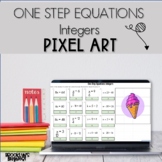 One Step Equations: Integers Google Sheets Pixel Art™