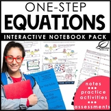 One-Step Equations Interactive Notebook Set | Distance Learning