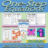 One-Step Equations - Learning Stations - Resource Pack