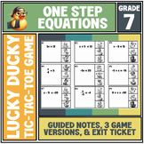 One-Step Equations Practice | Lucky Ducky Review Game | No