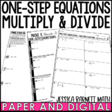 One Step Equations Multiply and Divide with Rational Numbe