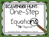 One-Step Equations {No Negatives} Scavenger Hunt