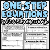 One-Step Equations | Notes and Homework or Practice