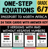 One-Step Equations | Passport Activity | 2 Versions: With 