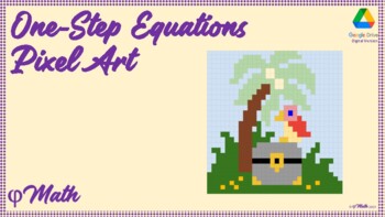 Preview of One-Step Equations Pixel Art