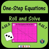One-Step  Equations  Roll and Solve Math Center