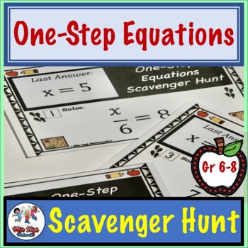 Preview of One-Step Equations Scavenger Hunt (Multiplication & Division, No Negatives)