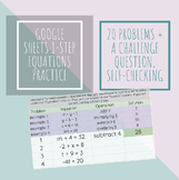 One-Step Equations Self-Grading Practice