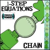 One-Step Equations St. Patrick's Day Paper Chain Partner Activity
