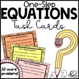 One-Step Equations Word Problems Task Cards