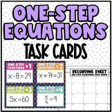 Task Cards: One-Step Equations | Class Activity & Practice