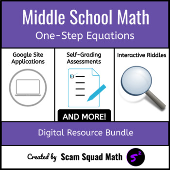 Preview of One-Step Equations Bundle | Middle School Math