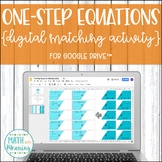 One-Step Equations (With Integers) DIGITAL Matching Activi