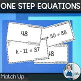 One Step Equations Word Problems TEKS 6.9b CCSS 6.EE.7 - M