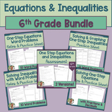 One Step Equations and Inequalities - 6th Grade Bundle