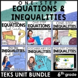 One Step Equations and Inequalities TEKS Unit Bundles