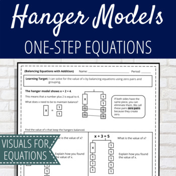 Preview of One Step Equations with Hanger Models