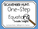 One-Step Equations {with Integers} Scavenger Hunt
