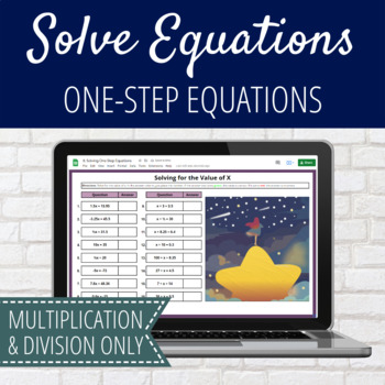 Preview of One Step Equations with Rational Numbers Self-Checking Activity