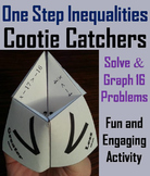 Solving One Step Inequalities Activity (Algebra Cootie Cat