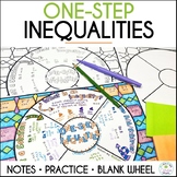 One-Step Inequalities Guided Notes Doodle Math Wheel