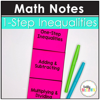 Preview of One Step Inequalities Notes | One Step Inequalities Activity