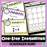One-Step Inequalities Scavenger Hunt - All Operations