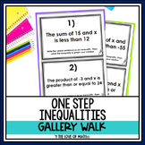 One Step Inequalities Translating, Solving and Graphing Ga
