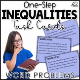 One-Step Inequalities Word Problems Task Cards