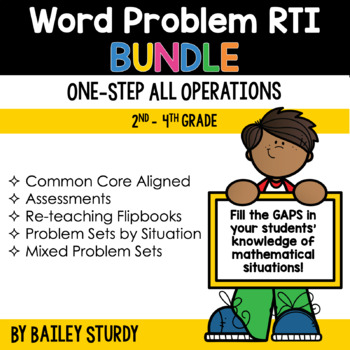 Preview of One Step Word Problem Intervention RTI BUNDLE