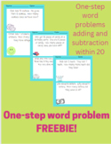 One-Step Word Problem within 20 FREEBIE
