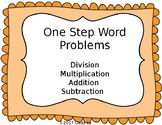 One Step Word Problems